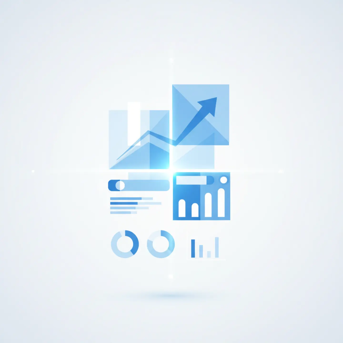 Business analytics dashboard and performance graph
